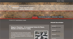 Desktop Screenshot of megaron-fliesenbau.de